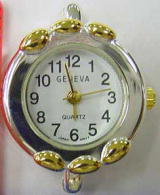 12 Geneva  Two tone contemporary style watch faces