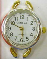 12 Geneva  Two tone contemporary style watch faces