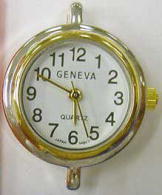 12 Geneva  Two tone contemporary style watch faces