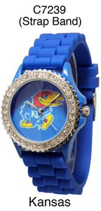 6 kansas Licensed Collegiate Watches