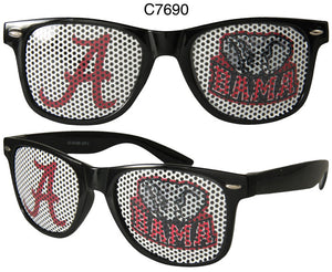 6 Alabama Licensed Collegiate Glasses