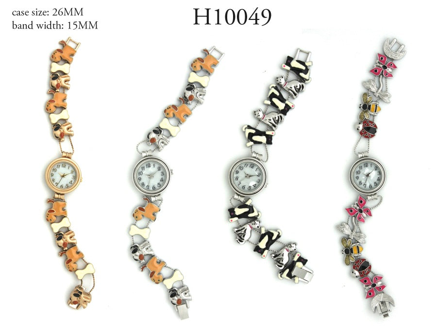 6 Animal Charm Bracelet Watches