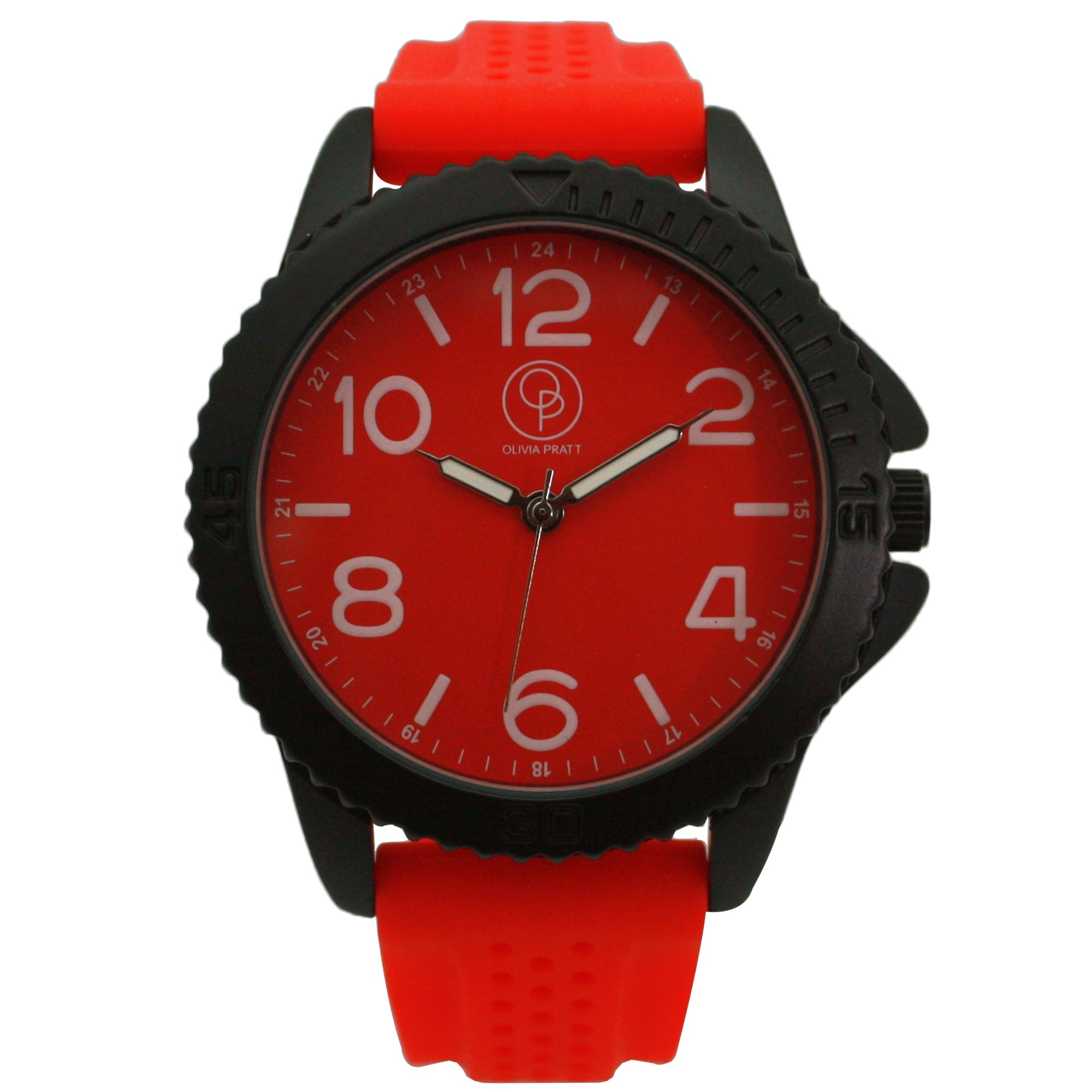 Silicone Solid Colors Sporty Everyday Men Watch