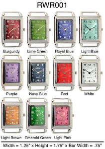 6 Rectangle Solid Bar Watch Faces