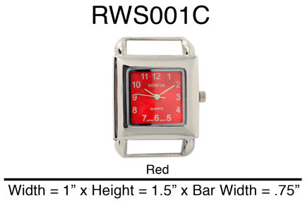 6 Square Solid Bar Watch Faces