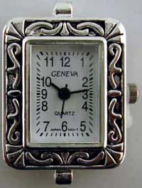 12 silver tone beading watch faces
