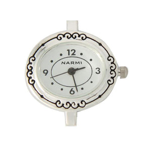 12 silver tone beading watch faces