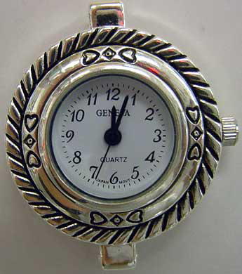 12 silver watch faces