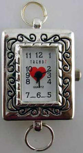 12 Silver Tone Loop Watch Face