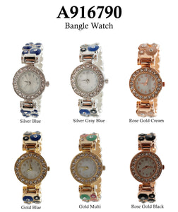 6 Colorful Cuff Bangle Watch