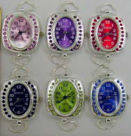 12 Watch Faces with Rhinestone Case & Matching Dial