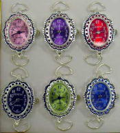 12 Watch Faces with Rhinestone Case & Matching Dial